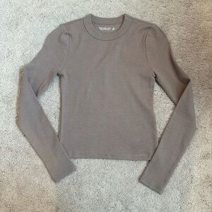 Abercrombie and Fitch Ribbed Long Sleeve Tee